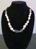 WHITE PAPER BEAD NECKLACE