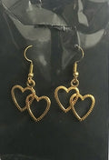 Double Heart Earrings