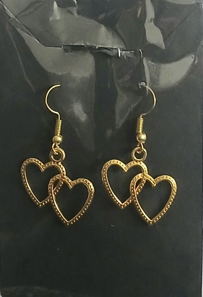 Double Heart Earrings