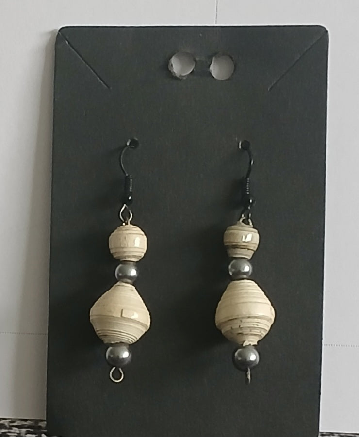 Paper Bead Earrings